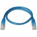 AISENS - CABLE DE RED LATIGUILLO RJ45 CAT.6 UTP AWG24, AZUL, 1.0M