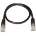 AISENS - CABLE DE RED LATIGUILLO RJ45 CAT.6 UTP AWG24, NEGRO, 1.0M