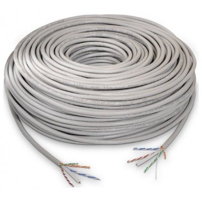 BOBINA CABLE RED AISENS RJ45 CAT.6 UTP RIGIDO AWG24 GRIS 305M