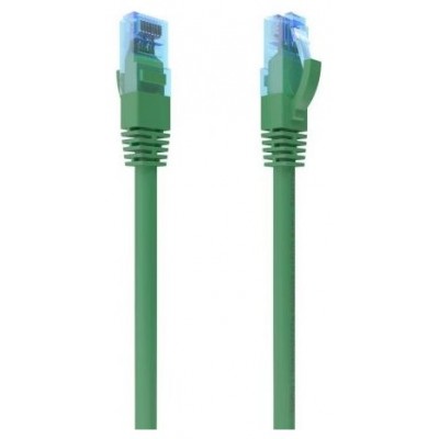 AISENS - CABLE DE RED LATIGUILLO RJ45 CAT.6 UTP AWG26 CCA, VERDE, 1.0M