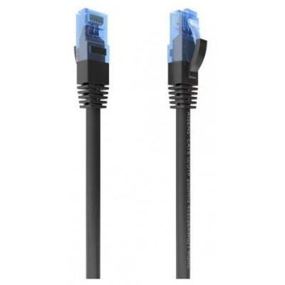 AISENS - CABLE DE RED LATIGUILLO RJ45 CAT.6 UTP AWG26 CCA, NEGRO, 25CM