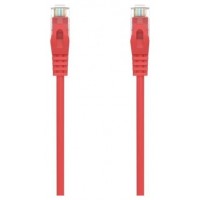 AISENS - CABLE DE RED LATIGUILLO RJ45 LSZH CAT.6A 500 MHZ UTP AWG24, ROJO, 25CM