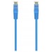 AISENS - CABLE DE RED LATIGUILLO RJ45 LSZH CAT.6A 500 MHZ UTP AWG24, AZUL, 1.0M