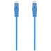 AISENS - CABLE DE RED LATIGUILLO RJ45 LSZH CAT.6A 500 MHZ UTP AWG24, AZUL, 3.0M