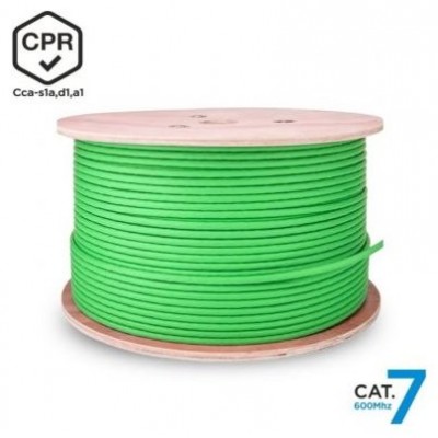 AISENS - Cable de Red RJ45 LSZH CPR Cca CAT.7 600 MHZ S/FTP AWG23, VERDE, 500M
