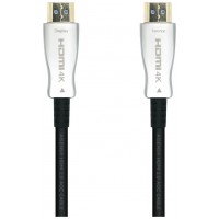 AISENS - CABLE HDMI V2.0 AOC PREMIUM ALTA VELOCIDAD / HEC 4K@60HZ 18GBPS, A/M-A/M, NEGRO, 15M