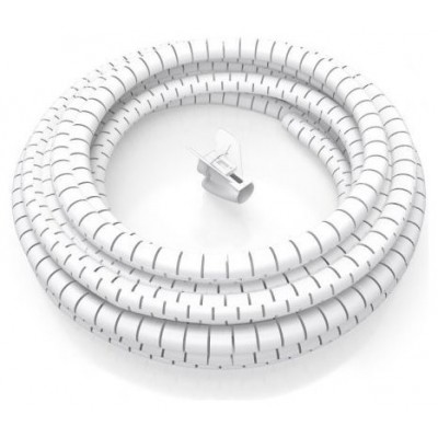 AISENS - ORGANIZADOR DE CABLE EN ESPIRAL 25MM, BLANCO, 3.0M