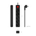 AISENS - BASE MULTIPLE 5 TOMAS CON INTERRUPTOR CON CABLE 3x1.5MM2, NEGRO, 1.4M