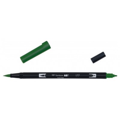 ROTULADOR DOBLE PUNTA PINCEL COLOR DARK JADE TOMBOW ABT-177 (MIN6) (Espera 4 dias)