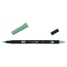 ROTULADOR DOBLE PUNTA PINCEL DUAL BRUSH-312 - COLOR HOLLY GREEN. TOMBOW ABT-312 (Espera 4 dias)