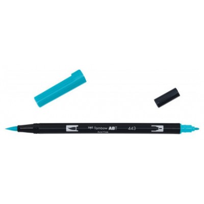 ROTULADOR DOBLE PUNTA PINCEL COLOR TURQUOISE TOMBOW ABT-443 (MIN6) (Espera 4 dias)