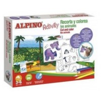 SET ACTIVITY "RECORTO Y COLOREO ANIMALES" ALPINO AC000004 (Espera 4 dias)