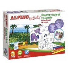 SET ACTIVITY "RECORTO Y COLOREO ANIMALES" ALPINO AC000004 (Espera 4 dias)