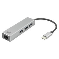 Hub USB-C y adaptador Ethernet, numero de puertos: 3x Hub USB-C y adaptador Ethernet, numero de puertos: 3x