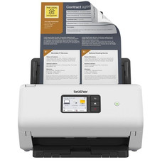 BROTHER Escaner de sobremesa ADS4550W de alta velocidad a doble cara, tarjeta de red cableada y WiFi. Velocidad 35hpm/70ppm - ADF 60 hojas - 6.000 hojas/dia - W