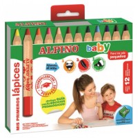 ESTUCHE 12 LÁPICES DE COLORES PARA BEBÉS ALPINO AL000177 (Espera 4 dias)