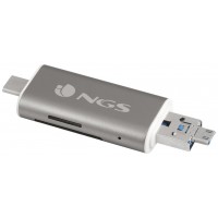 LECTOR TARJETA MEMORIA EXTERNO NGS LECTOR USB-C MICRO