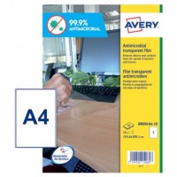 Avery AM001A4 etiqueta autoadhesiva Rectángulo Desmontable Transparente 10 pieza(s) (Espera 4 dias)