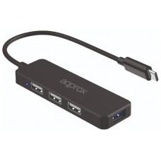 Hub Usb-c Approx Appc48v2 A 1xusb-a 2.0 3xusb-a 2.0