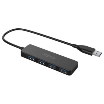 APPROX Adaptador USB Hub 4 Puertos USB 3.0.