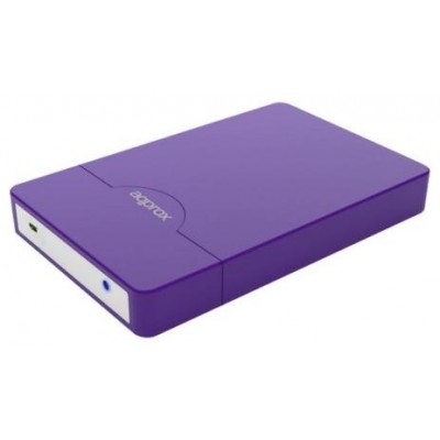 CAJA EXTERNA USB 2.5"" SATA 3.0 SCREWLESS MORADO APPROX (Espera 4 dias)