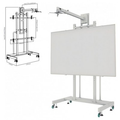 Soporte De Suelo Con Ruedas Approx Para Pantallas