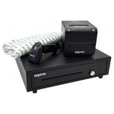 Kit Tpv Approx Cajon Appcash01 Negro + Scan Appls02as