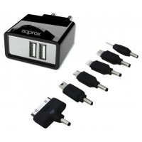 Cargador De Pared Approx Para Red Domestica Dos Usb 5v