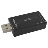 TARJETA DE SONIDO USB 7.1 APPROX  APPUSB71 + VOLUMEN