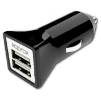 Cargador De Coche Approx 2 Usb 5v/3,1 Ah Color Negro
