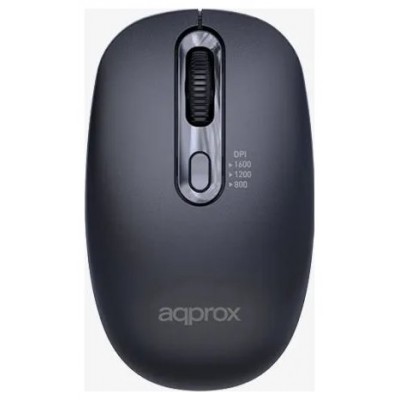 MOUSE APPROX WIRELESS APPXM200 2.4GHz 1600 DPI 4 MOUSE APPROX WIRELESS APPXM200 2.4GHz 1600 DPI 4