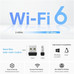 USB WIFI 6 TPLINK ARCHER TX1U NANO AX300 287Mbps USB USB WIFI 6 TPLINK ARCHER TX1U NANO AX300 287Mbps USB