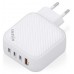 AISENS - CARGADOR GaN 100W, 3xUSB-C PD3.0 QC4.0, 1xUSB-A QC3.0, BLANCO