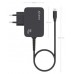 AISENS - CARGADOR GaN 45W PD3.0 1XUSB-C 1.8M, NEGRO