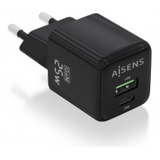 CARGADOR AISENS ASCH-25W2P015-BK