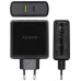 AISENS - CARGADOR 48W 1xUSB-C PD3.0 30W 1xUSB-A QC3.0 18W NEGRO