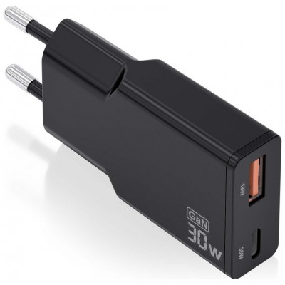 CARGADOR AISENS ASCH-30W2P047-BK