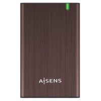 AISENS CAJA EXTERNA 2,5" ASE-2525BWN 9.5MM SATA A USB 3.0/USB3.1 GEN1, MARRON