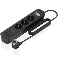 Aisens Regleta 3 tomas interruptor PD 2xUSBC 2xUSB