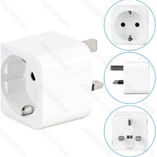 ENCHUFE DE PARED UNIVERSAL ALEMANIA A GRAN BRETAÑA BLANCO AIGOSTAR (Espera 4 dias) ENCHUFE DE PARED UNIVERSAL ALEMANIA A GRAN BRETAÑA BLANCO AIGOSTAR (Espera 4 dias)