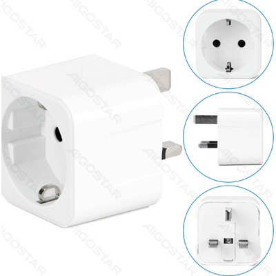 ENCHUFE DE PARED UNIVERSAL ALEMANIA A GRAN BRETAÑA BLANCO AIGOSTAR (Espera 4 dias) ENCHUFE DE PARED UNIVERSAL ALEMANIA A GRAN BRETAÑA BLANCO AIGOSTAR (Espera 4 dias)