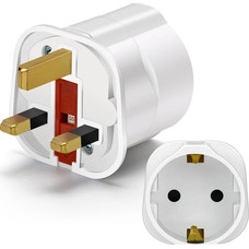 ADAPTADOR DE VIAJE UNIVERSAL A TIPO ALEMAN BLANCO AIGOSTAR (Espera 4 dias)