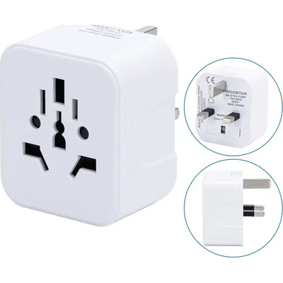 ADAPTADOR DE VIAJE UNIVERSAL A TIPO BRITANICO BLANCO AIGOSTAR (Espera 4 dias) ADAPTADOR DE VIAJE UNIVERSAL A TIPO BRITANICO BLANCO AIGOSTAR (Espera 4 dias)