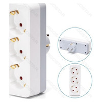 ENCHUFE DE CONVERSION ALEMAN 1 A 3 16A BLANCO/GRIS AIGOSTAR (Espera 4 dias)
