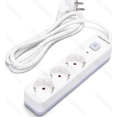 REGLETA PROTECTORA SERIE L 3 TOMAS CON INTERRUPTOR 1.5 M BLANCA AIGOSTAR (Espera 4 dias) REGLETA PROTECTORA SERIE L 3 TOMAS CON INTERRUPTOR 1.5 M BLANCA AIGOSTAR (Espera 4 dias)