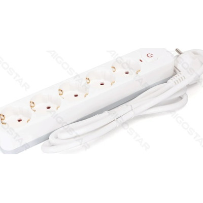 REGLETA PROTECTORA SERIE L 5 TOMAS CON INTERRUPTOR 1.5 M BLANCA AIGOSTAR (Espera 4 dias) REGLETA PROTECTORA SERIE L 5 TOMAS CON INTERRUPTOR 1.5 M BLANCA AIGOSTAR (Espera 4 dias)
