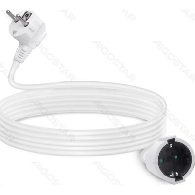 CABLE ALARGADOR ALEMAN 3G 5 M BLANCO AIGOSTAR (Espera 4 dias) CABLE ALARGADOR ALEMAN 3G 5 M BLANCO AIGOSTAR (Espera 4 dias)