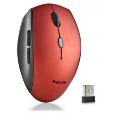 RATON NGS INALAMBRICO ERGONOMICO SILENCIOSO BEE RED