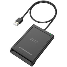 CONCEPTRONIC BIAN11B Lector de tarjetas de identificacion inteligente NFC de doble interfaz BIAN11B Dual-Interface NFC Smart ID Card Reader CONCEPTRONIC BIAN11B Lector de tarjetas de identificacion inteligente NFC de doble interfaz BIAN11B Dual-Interface NFC Smart ID Card Reader