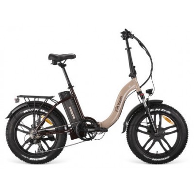 EBIKE  PORTO - URBAN - FAT 20” X 4 - BAT.EXTRAIBLE  - NEGRO/OCRE (Espera 4 dias)